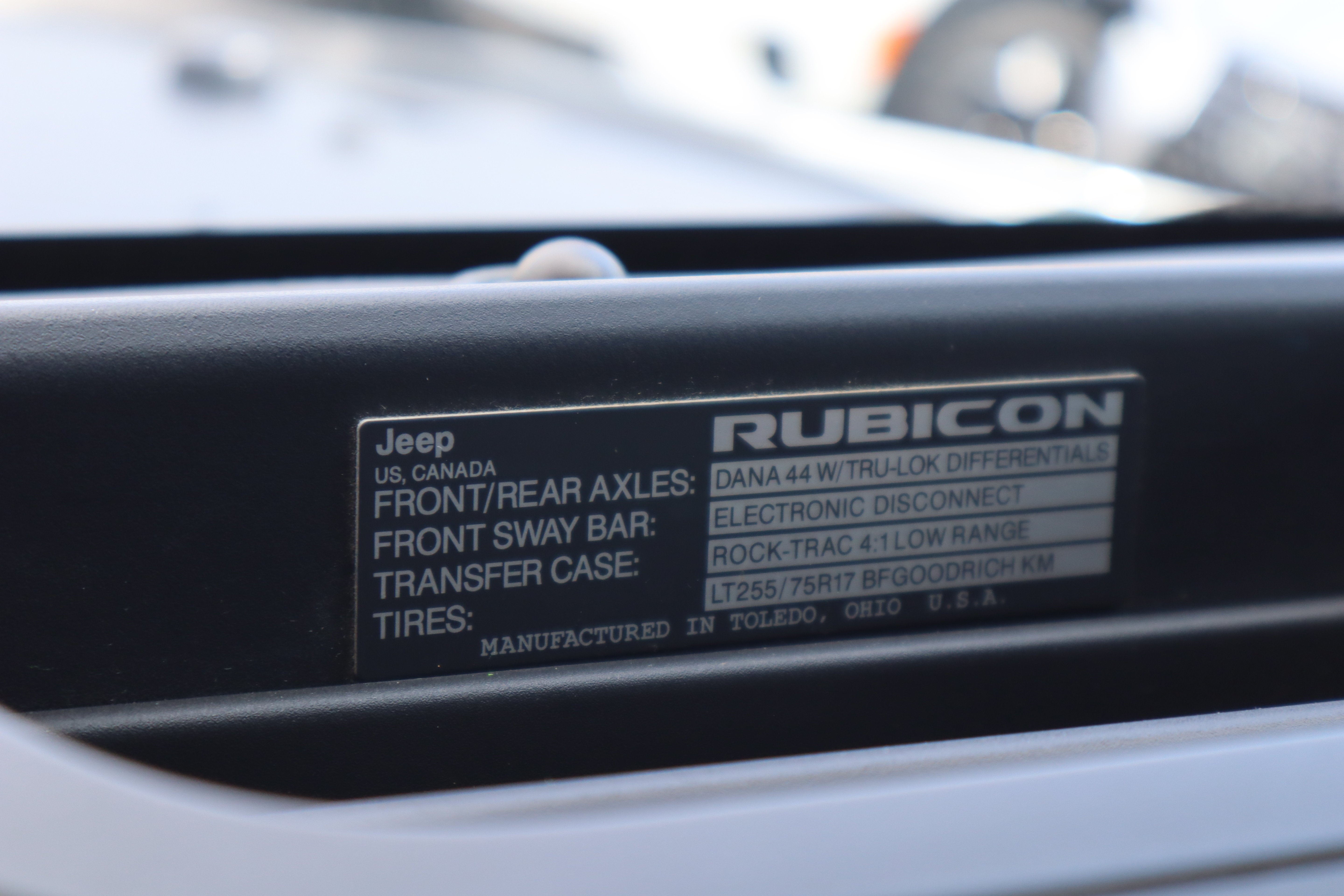 2018 Jeep Wrangler JK Unlimited Rubicon Recon